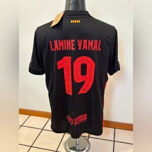 Spain España Barcelona Lamine Yamal Jersey # 19 , Unisex